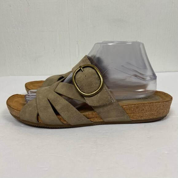 Eurosoft By Sofft Comfort Slide Sandals Shoes Gwenda Leather Euro Soft Size 9.5 - Picture 3 of 11